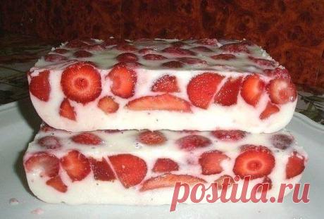 Неимоверно вкусный десерт Клубника под снегом🍓 / Вкусные привычки