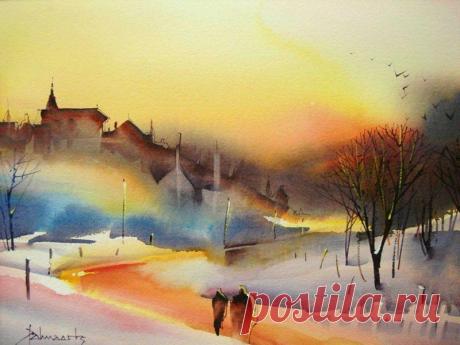 Игра цвета и света. Чудо акварели / Roland Palmaerts.