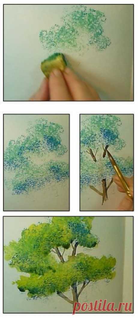 (193) Artist Gay Kraeger's tips for making trees with a "tree machine" (Sponge) from Strathmore's 2014 Online Workshops. See this free video lesson and m…