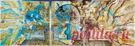 Beauty will save Elena Shirokova painting on silk - Beauty will save