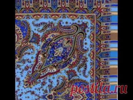 Павловопосадские платки и лоскуты.  Очередная посылка.
