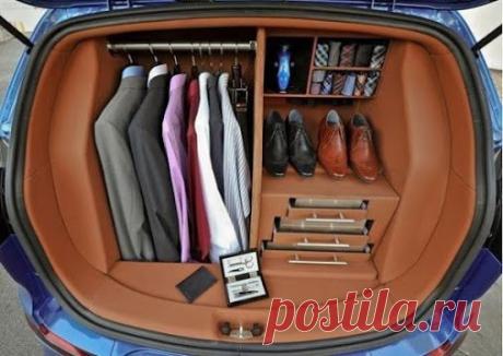 Мобильная гардеробная в багажнике. Мечта делового мужчины!