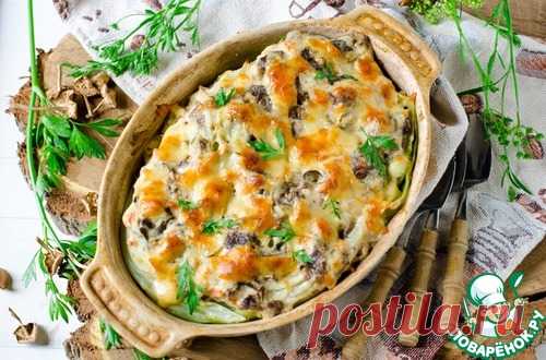 Запеканка из капусты с грибами - кулинарный рецепт