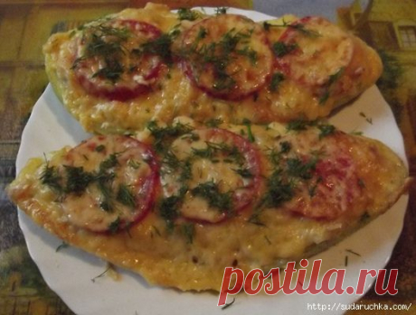 Фаршированный кабачок.