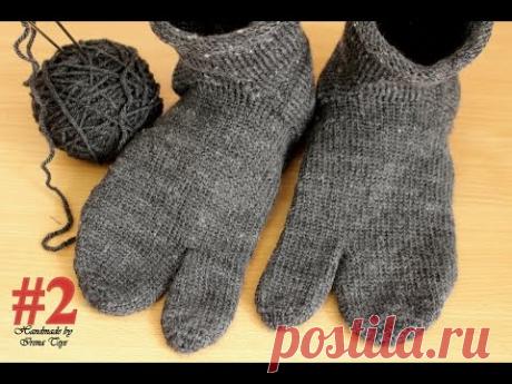КОПТСКАЯ ВЯЗКА. Как связать носки ИГЛОЙ. Часть 2.