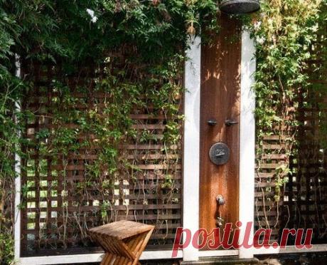 Летний душ на даче — интересные идеи — Планета и человек