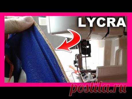 ✅ Como coser LYCRA en una maquina de coser overlock (TRUCO )
