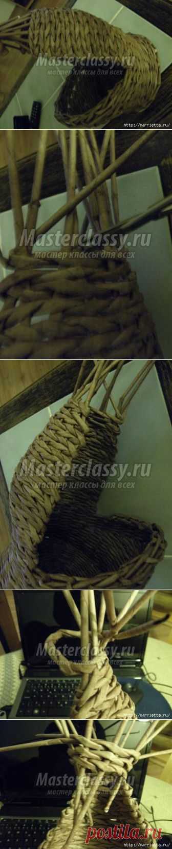 Плетение из газет. Пасхальные курочки. Фото мастер-класс / Мастерклассы Блоги