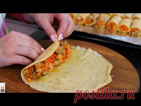 Фаршированные БЛИНЫ очень ВКУСНЫЙ перекус