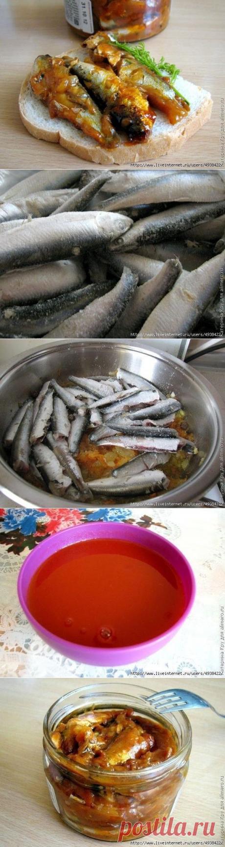 Домашняя килька в томате