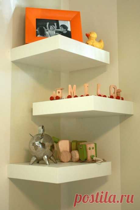 Идеи угловых полок — DIYIdeas