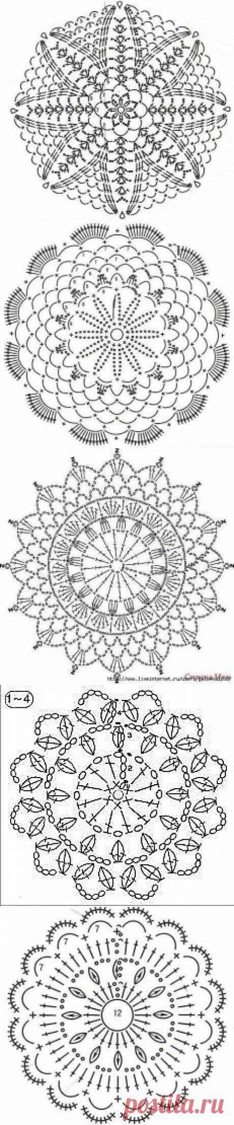 Красивые схемы мотивов! Сохраняем в копилку!