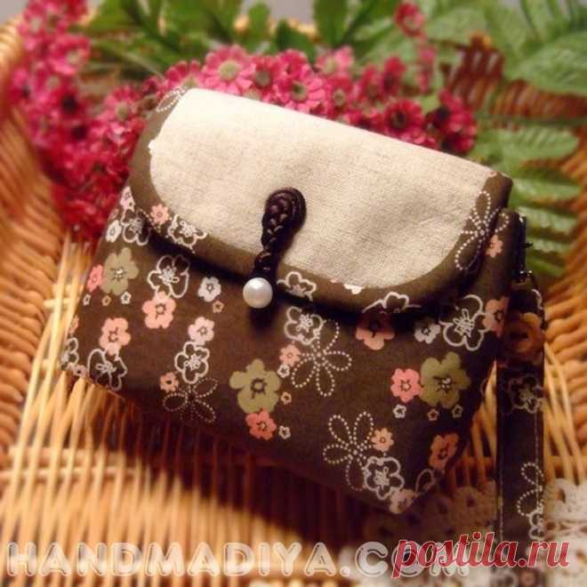 Sew a compact bag. DIY tutorial with patterns. ~