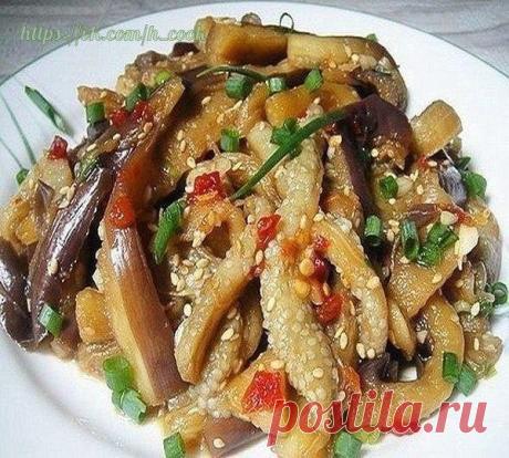 Баклажаны по-корейски. Нереальная вкусняшка! )