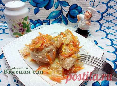 Кролик тушеный в сметане-рецепт в духовке - Вкусная еда