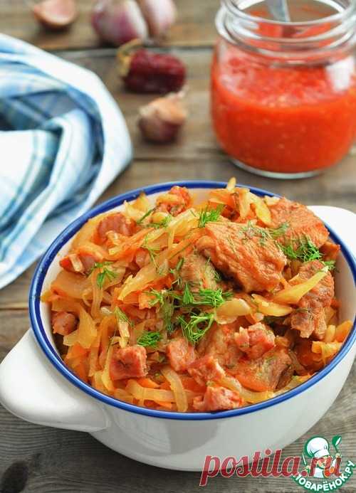 Тушеная капуста со свининой и ветчиной – кулинарный рецепт