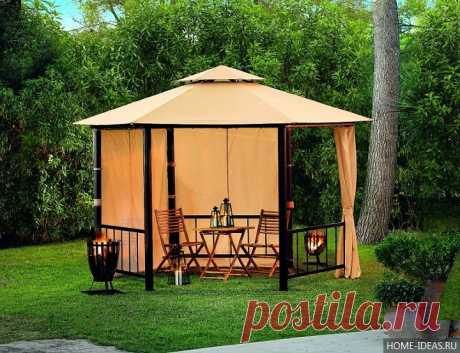 👍Беседка-шатер: обзор тканей, видов и особенностей