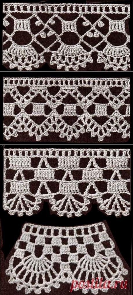 Романтичная кайма крючком.