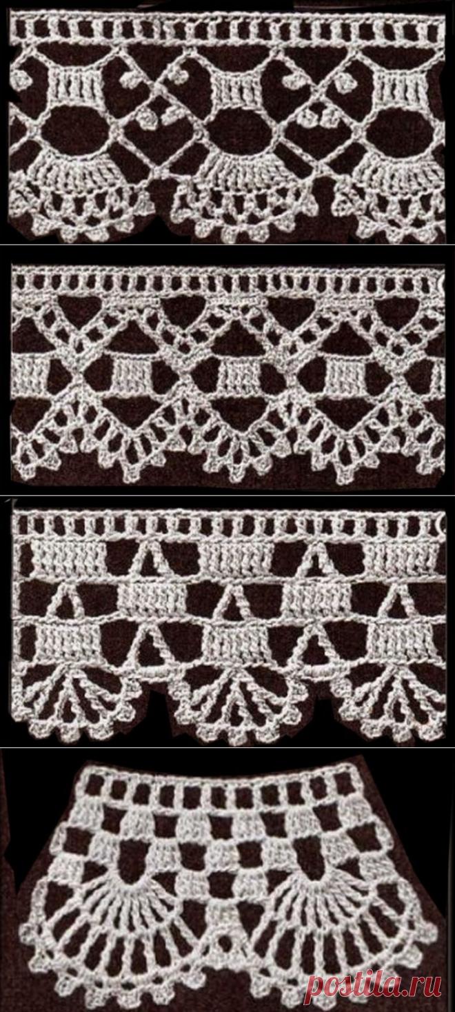 Романтичная кайма крючком.