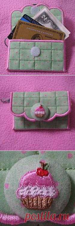 Embroidery Credit Cash keeper from A Design By Lyn