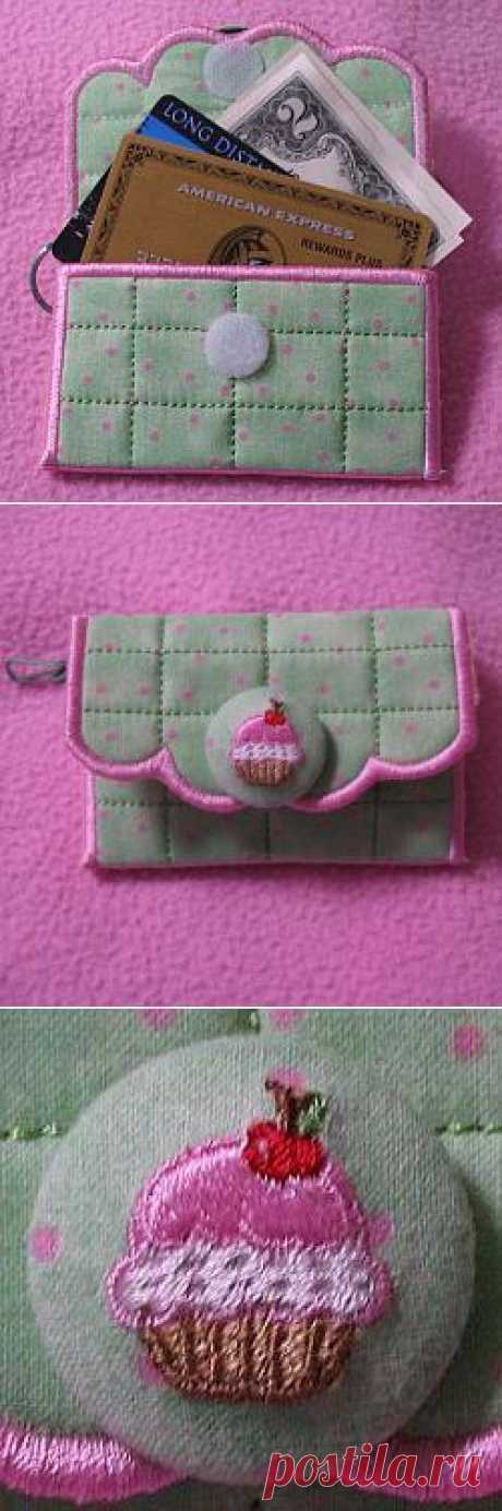 Embroidery Credit Cash keeper from A Design By Lyn