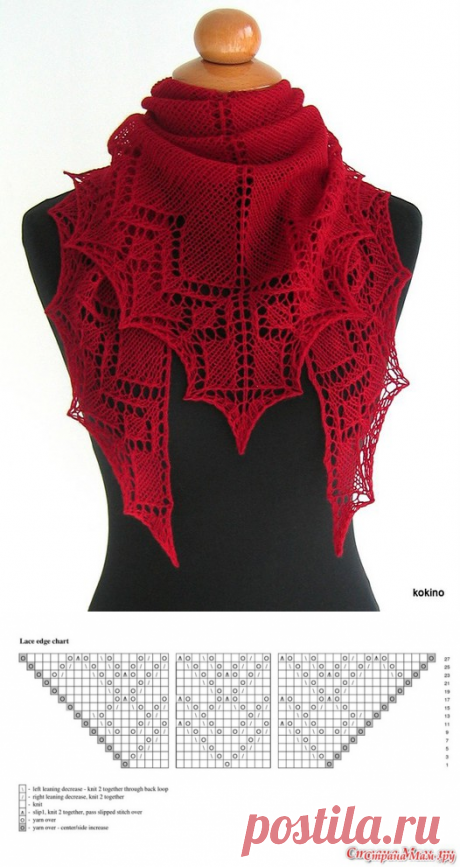 шаль &quot;I Heart Lace&quot;