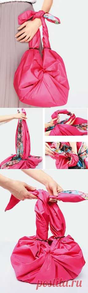 Сумка из платка. Bag of headscarf ~ Для вдохновения