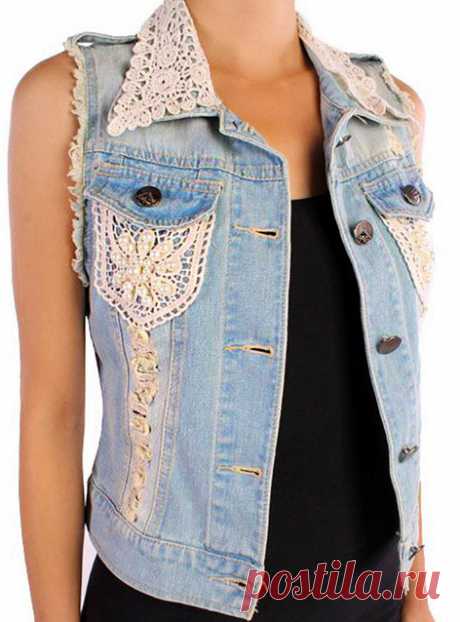 Многообразный декор джинсовых курток: 30 интересных вариантов… Когда хочется придать изюминку!