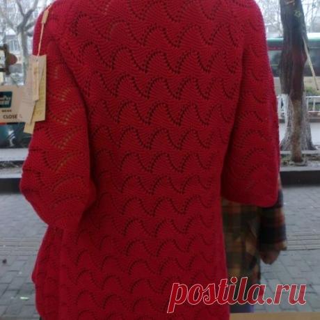 Благородный ажур спицами. Схема