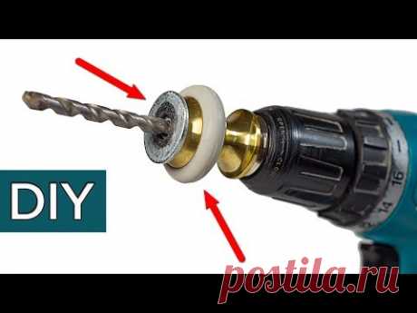 Специальное сверло для газоблока  из обычной мебельной ручки. Самоделка для газобетона  Стройхак