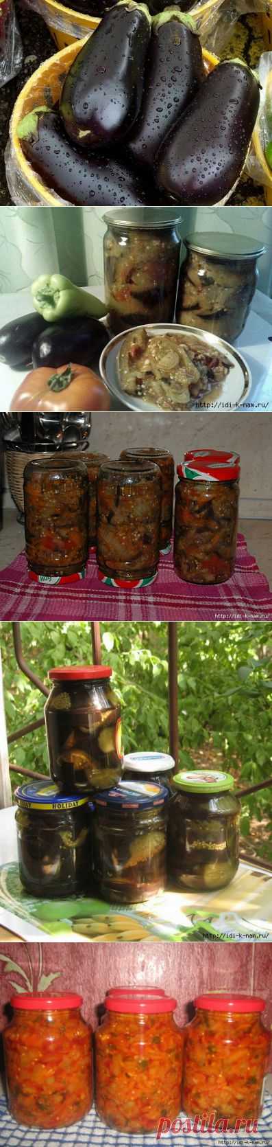 заготовки из баклажанов
