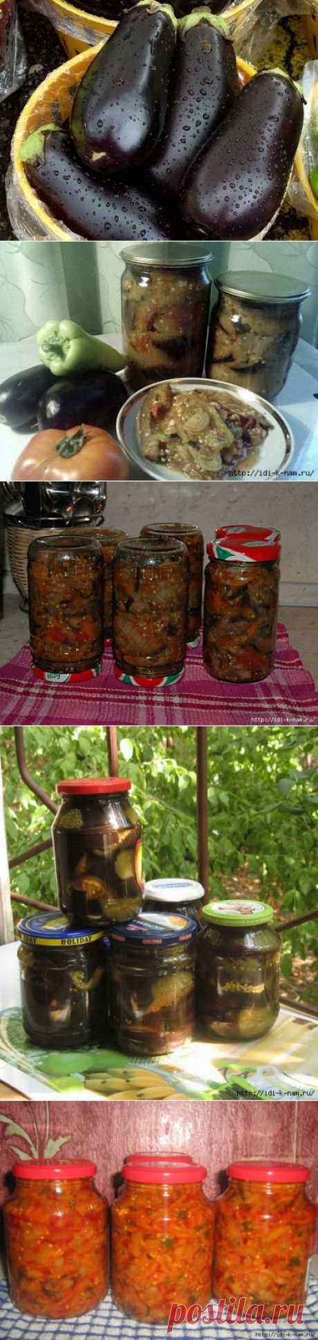 заготовки из баклажанов