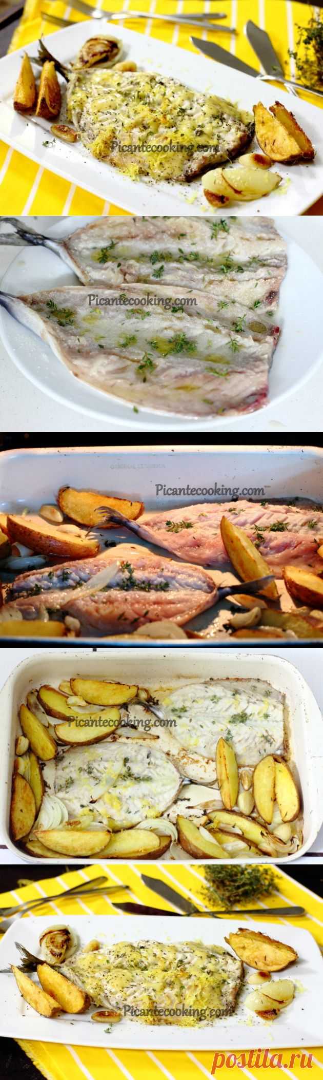 Скумбрия с картофелем и чесноком | Picantecooking
Рецепт скумбрии с картофелем