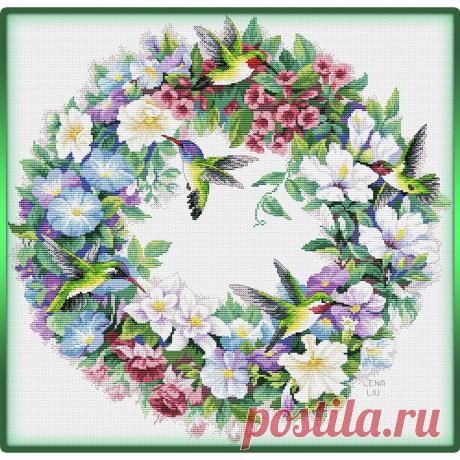 Восхитительный венок крестиком — DIYIdeas