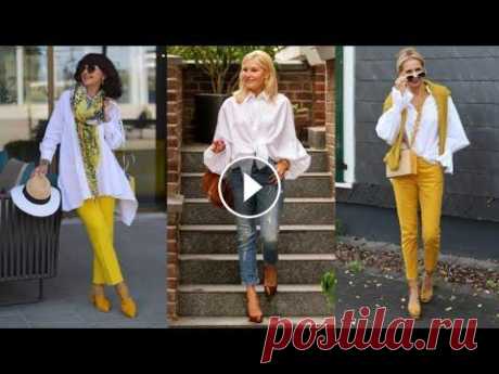 White shirt - the best looks for women 50+#элегантныеобразы#белаярубашка#классическийстиль...