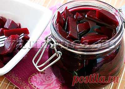 Маринованная свекла на зиму – пошаговый рецепт с фото