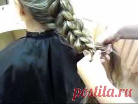 Плетение косы "3D" ( Наталья Ткаченко )