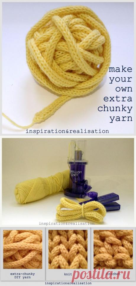inspiration and realisation: DIY fashion blog: DIY make your own extra chunky yarn