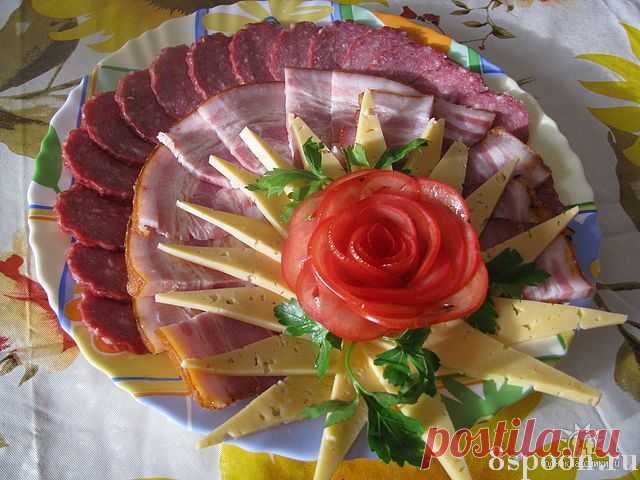 Красивая мясная нарезка: идеи, фото, примеры оформления и подачи | 8 Ложек