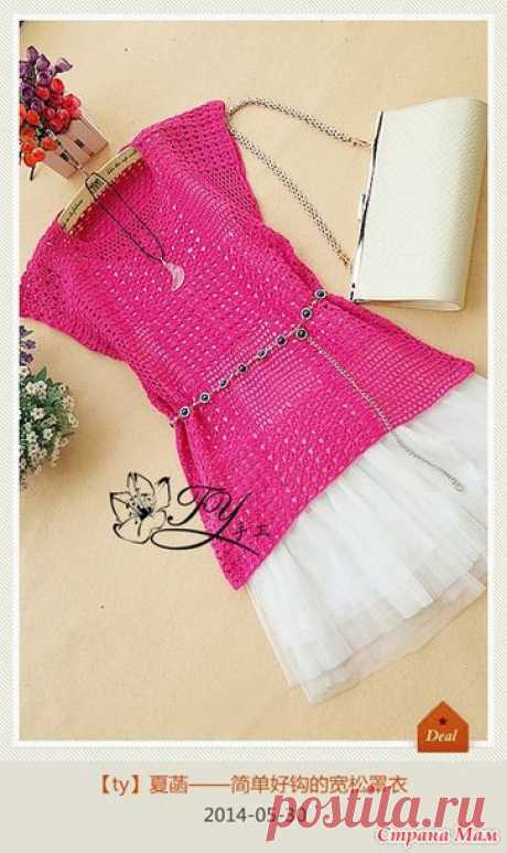 Туника крючком &quot;Пэчворк&quot;))) - Вязание - Страна Мам