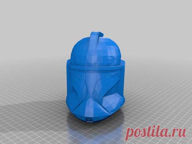 SW Clone Trooper Helmet by Jace1969 An old file from my Pepakura making days that I discovered in Pepakura Designer you can export to .OBJ and in 