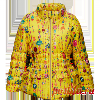 Куртка утепленная для девочки, цвет лимонный
