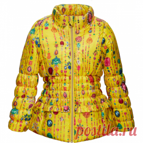 Куртка утепленная для девочки, цвет лимонный