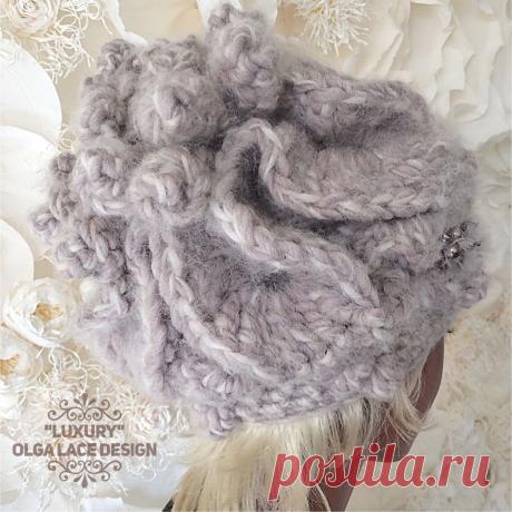 Вязаная шапка "Luxury - Alpaca" от Olga Lace – купить в интернет-магазине на Ярмарке Мастеров с доставкой - GP71DRU | Москва