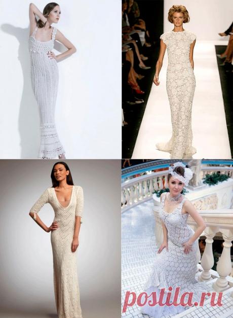 Вязаные платья для жаркого лета