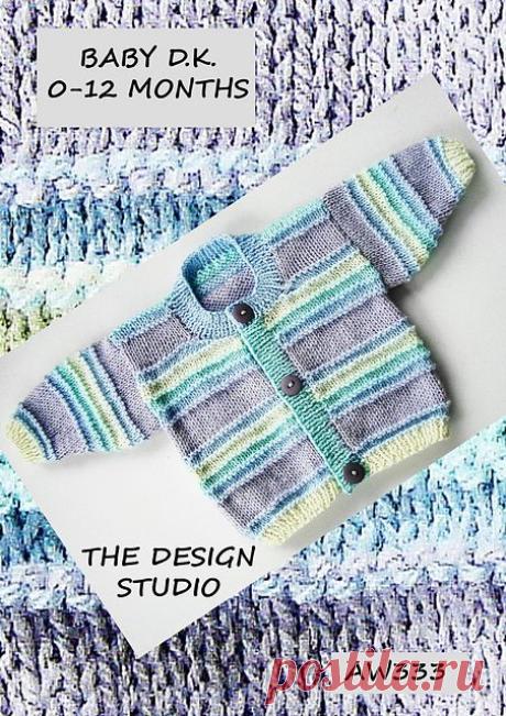 BABY CARDIGAN RAINBOW pattern by Audrey Wilson