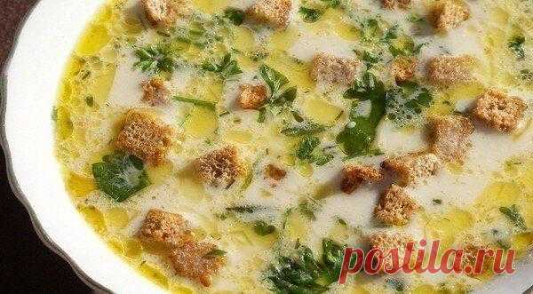 СЫРНЫЙ СУП С ГРЕНКАМИ | Школа вкуса - вкусные кулинарные рецепты