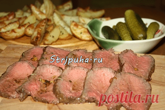 Классический английский ростбиф (слабой прожарки) — Домашняя кулинария