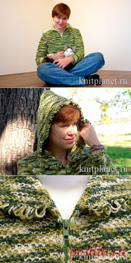 Как я вязала кофту с капюшоном | Планета Вязания