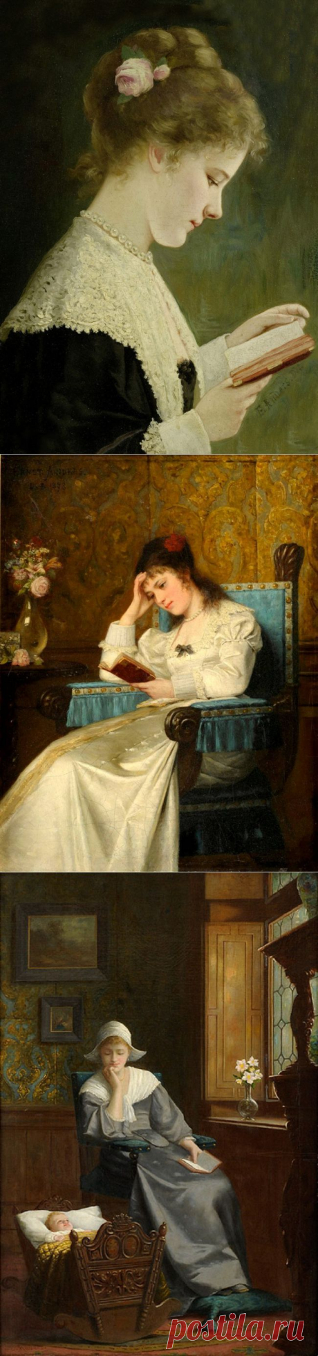 Аукционное: Немецкий художник Ernst Anders (* 26. März 1845 in Magdeburg; † 1911 in Mölln) - работал в основном как портретист и жанрист..